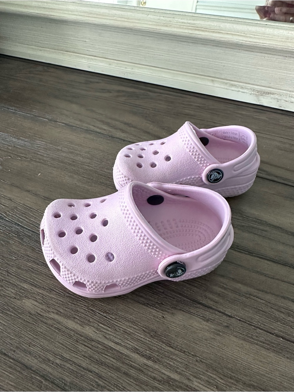 CROCS Kids Light Pink Classic Clog